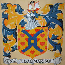 A photo of Mahone Bay's Coat of Arms